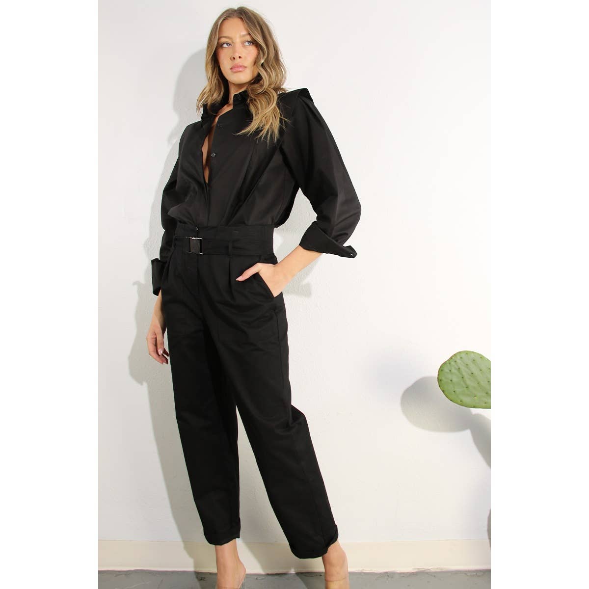 SHOULDER LINE FOLD SHIRT