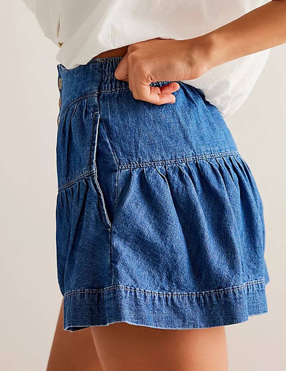Fleur Denim Shorts