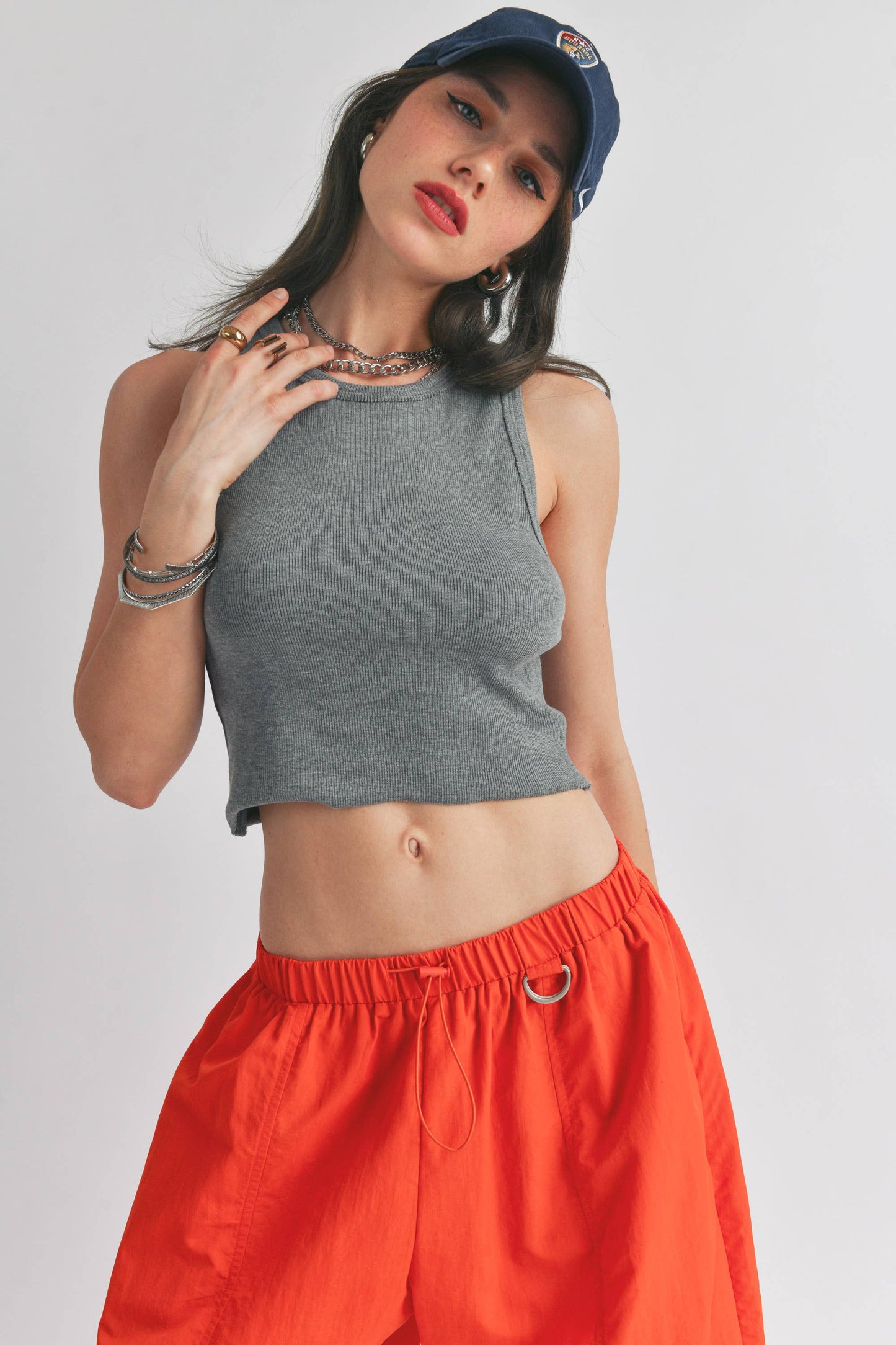 Orange Parachute Pant