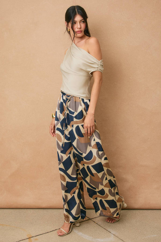 Geometric Palazzo Pants