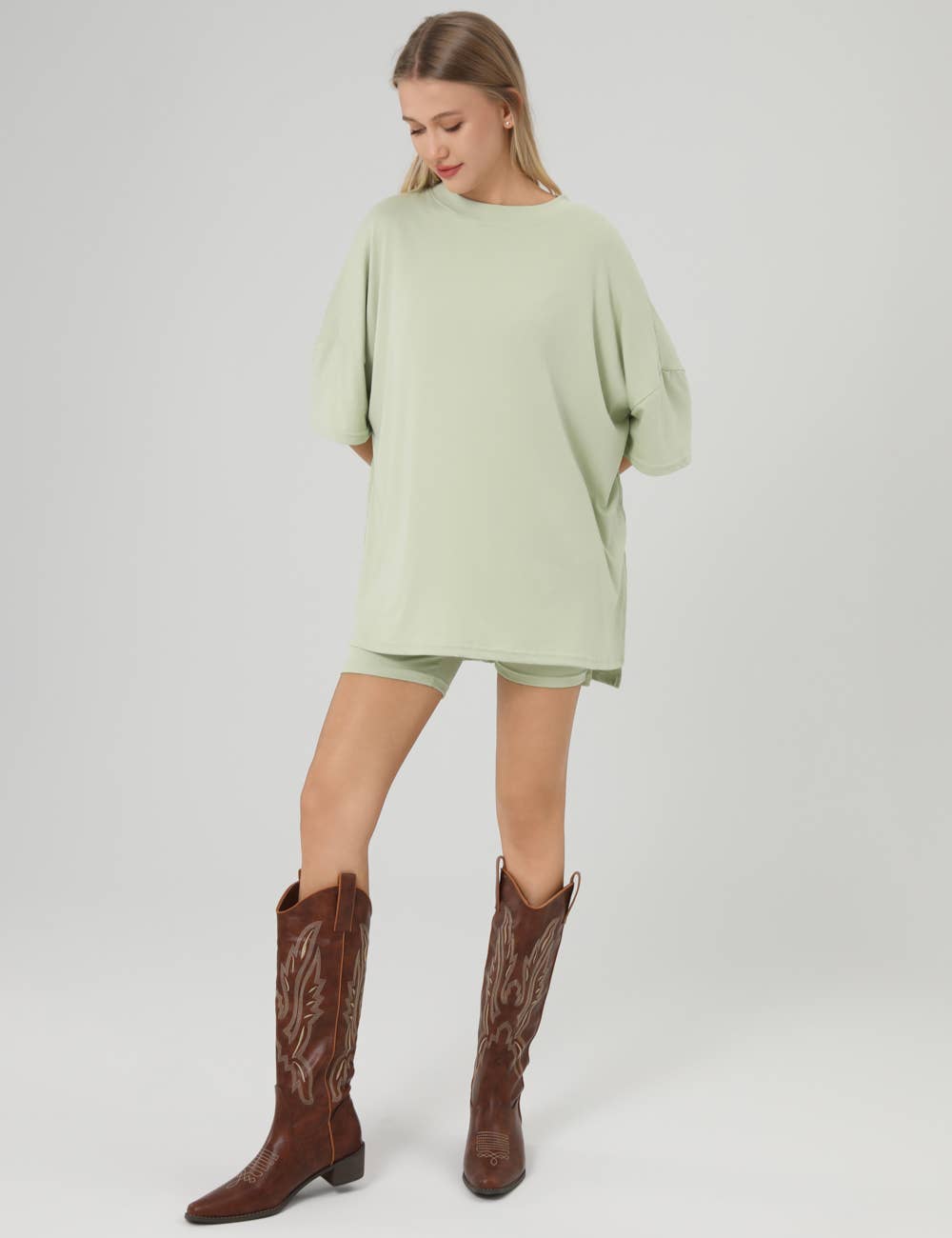 Oversized Casual Tee Set