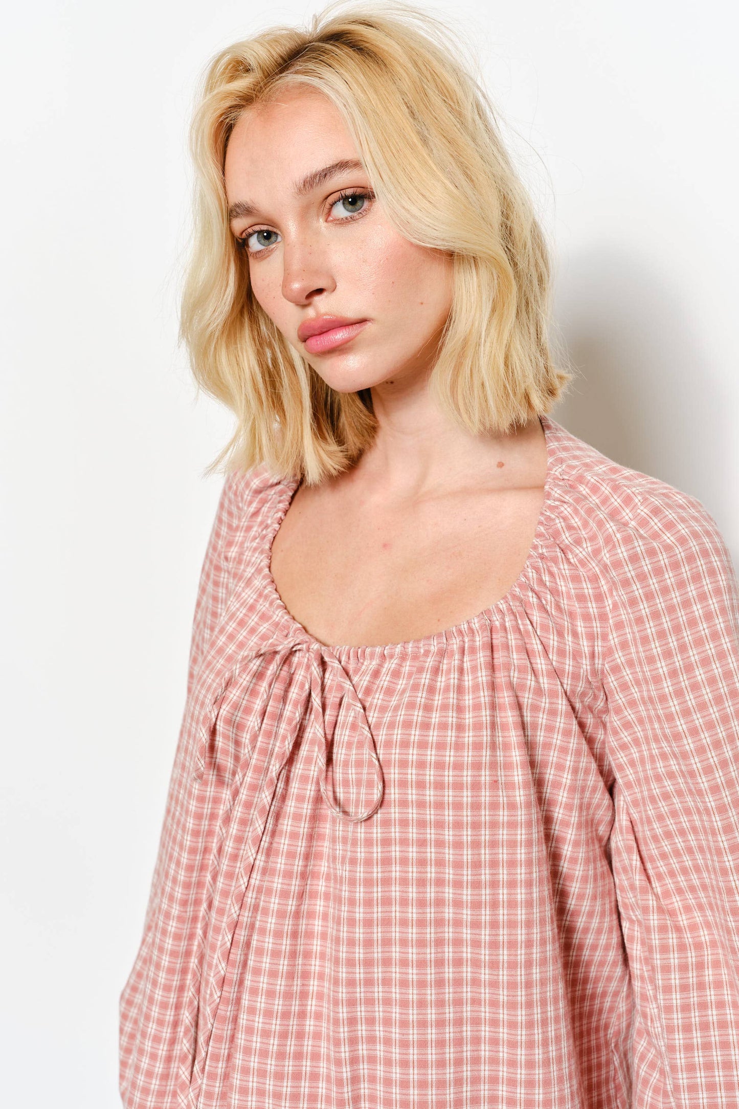 KARA PLAID MINI DRESS