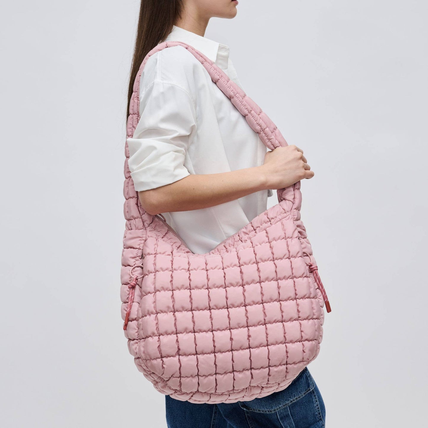 Quilted Puffer Nylon Hobo