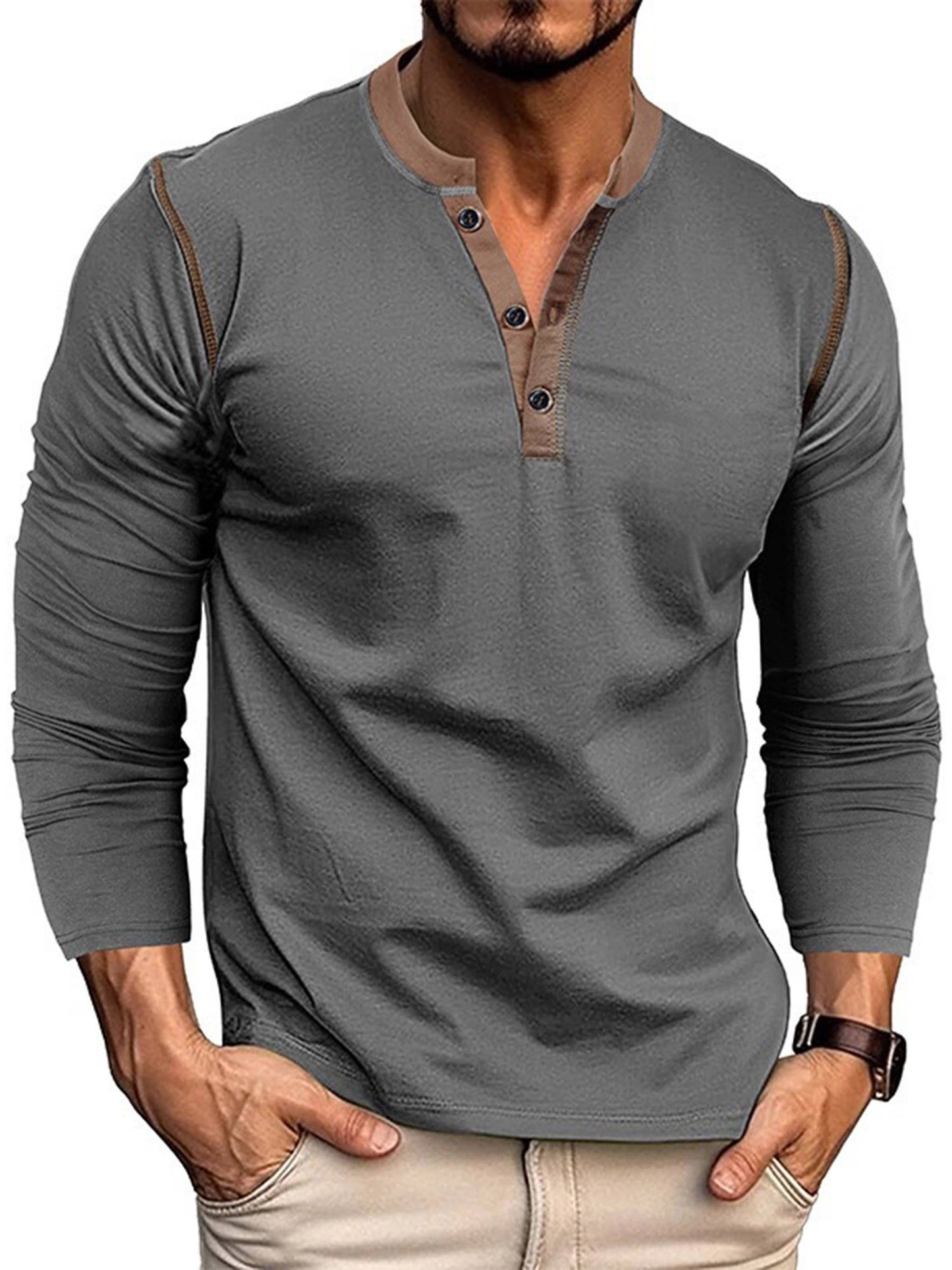 Long Sleeved Henley