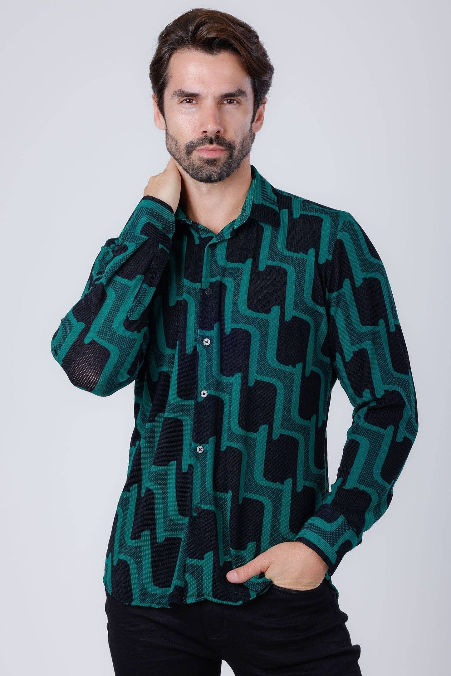 Men's Geo Print Shirt