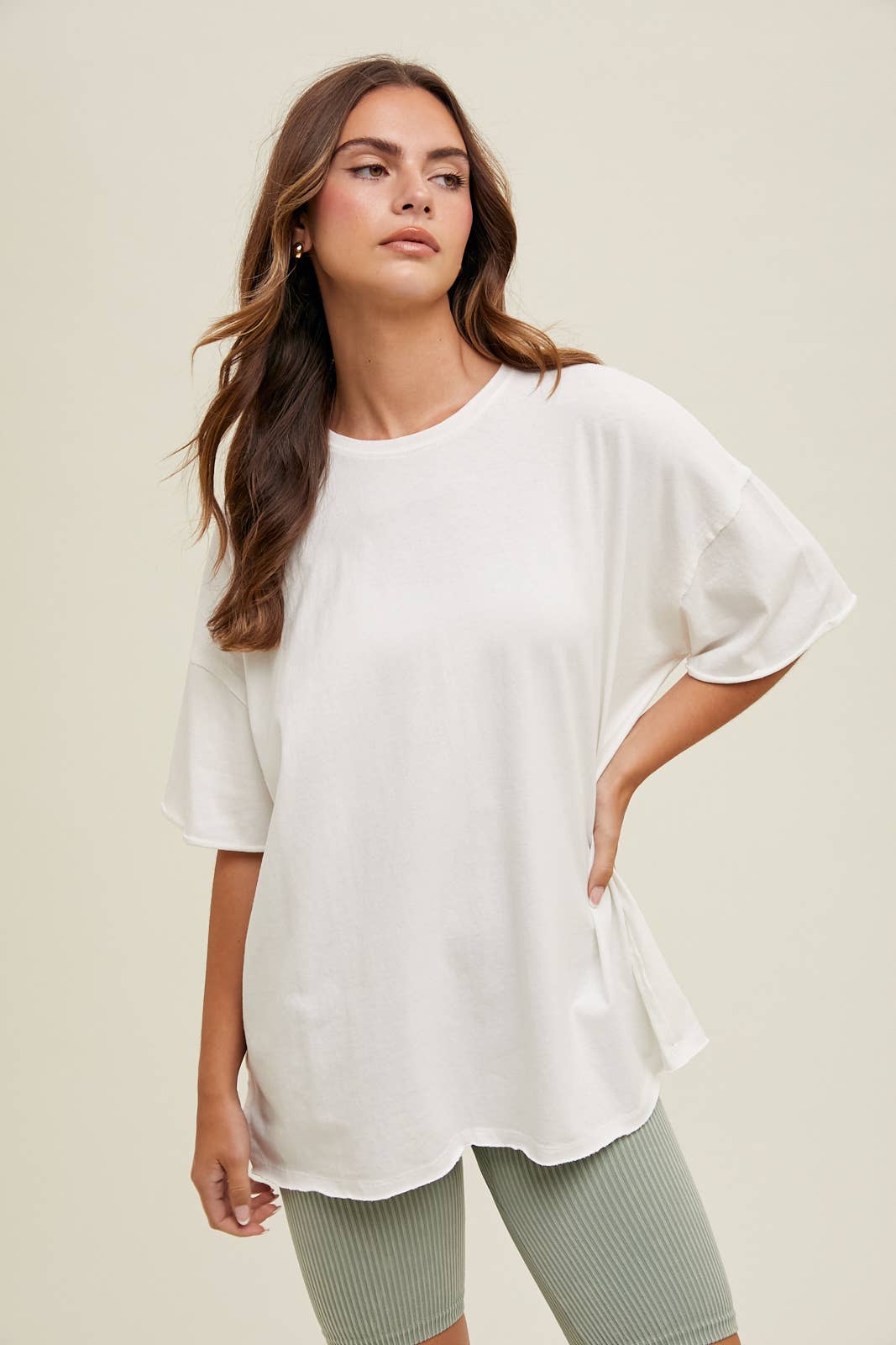 Oversized Boxy White T-Shirt