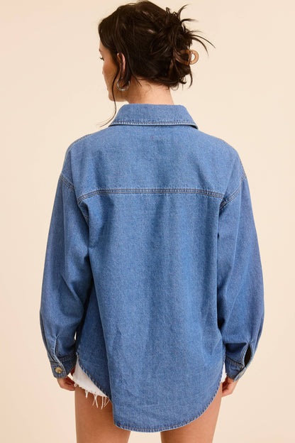 Buttoned Denim Shirt