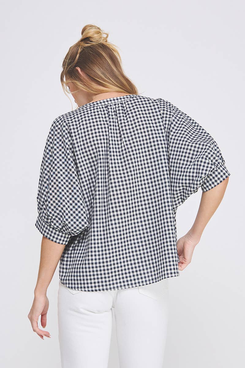 Gingham Cotton Button Up