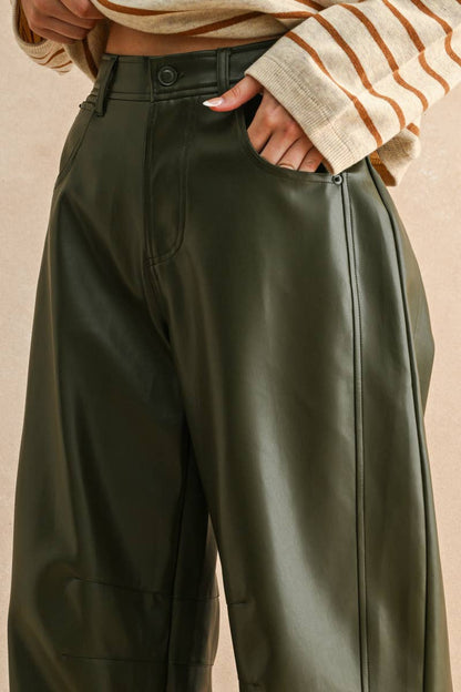 Faux Barrel Pants