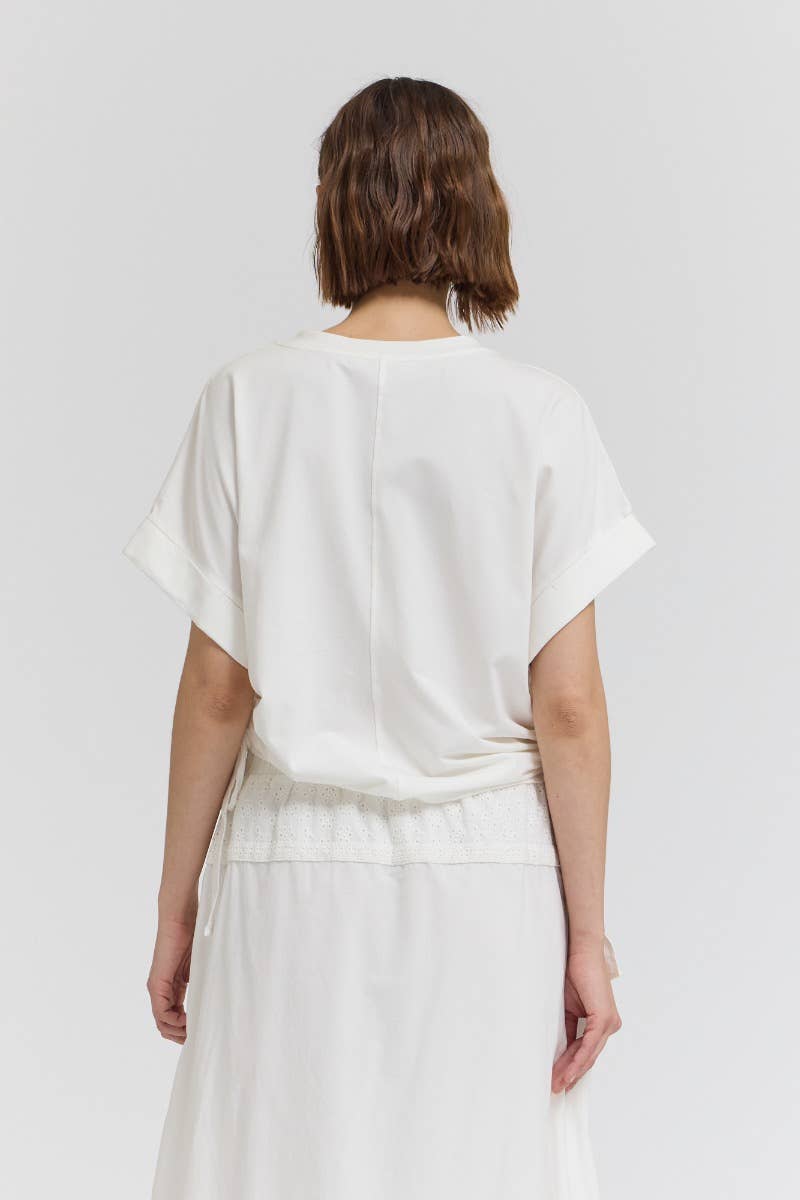 Drop Shoulder Jersey Top