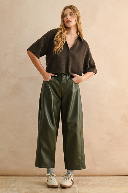 Faux Barrel Pants