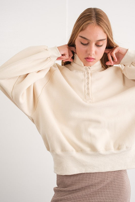 Collared Sweater - Cream