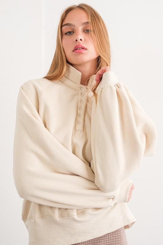 Collared Sweater - Cream