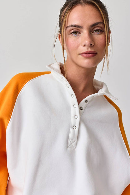 Piper Snap Varsity Pullover