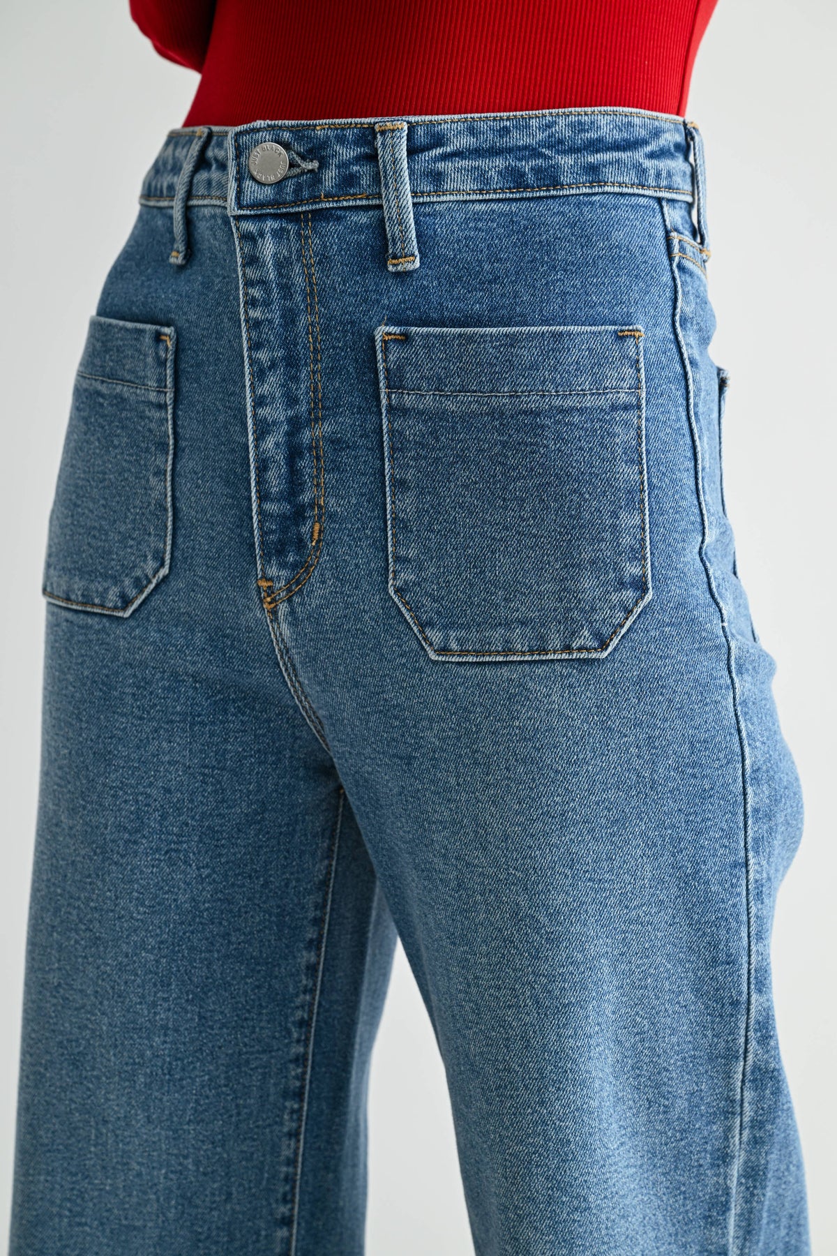 Best Selling Jean!!!!!!! Patch Pocket Wide Leg Jean