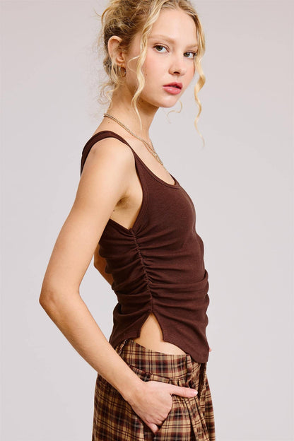 The Ruched Ribbed Tank — Your New Everyday Essential