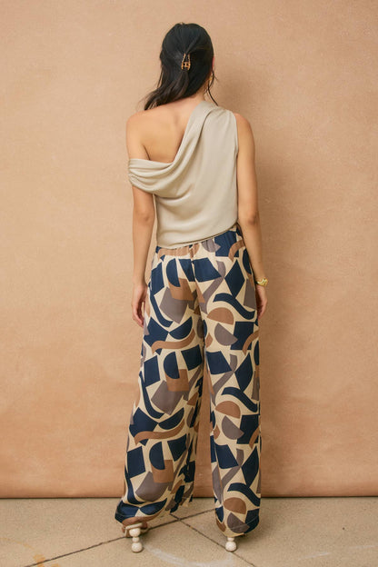 Geometric Palazzo Pants