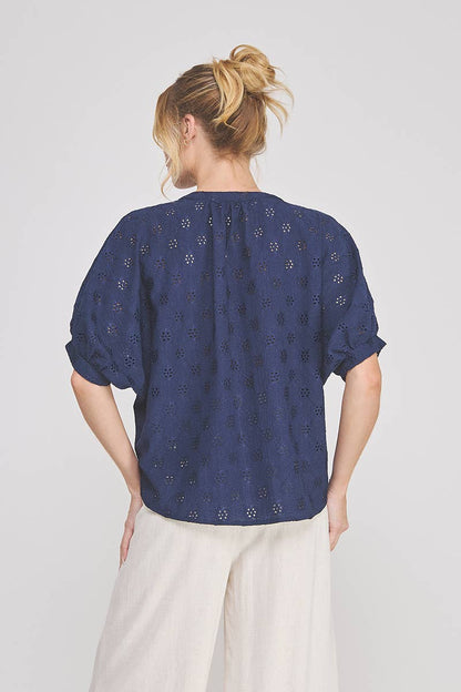 Knit Eyelet Top