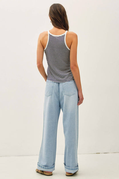 ULTRA COMFY WIDE LEG DENIM PANT