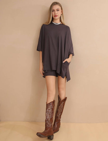 Oversized Casual Tee Set
