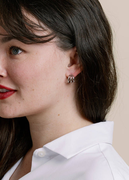 Eden Huggie Earring - Silver