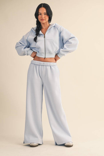 Cozy Fleece Crop Hoodie