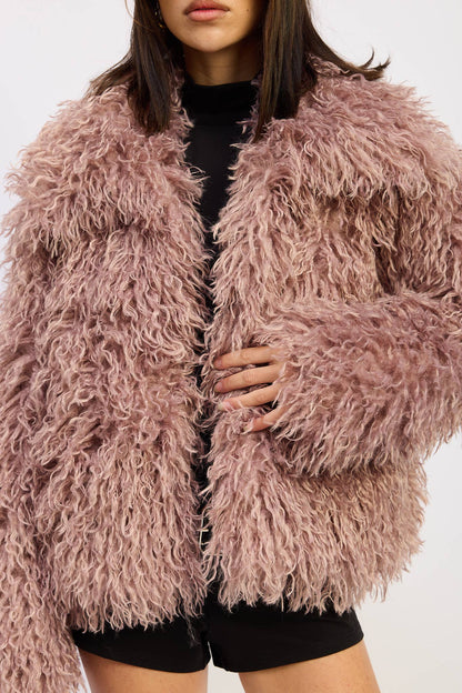 SHAGGY FUR COAT