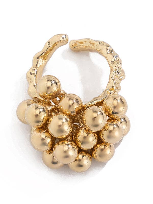 Cluster Gold Ring