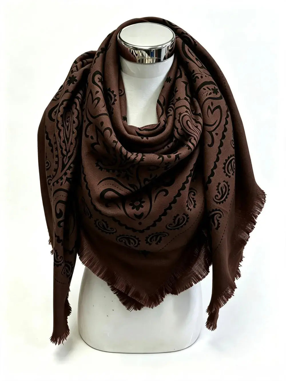 Large square bandana-print scarves