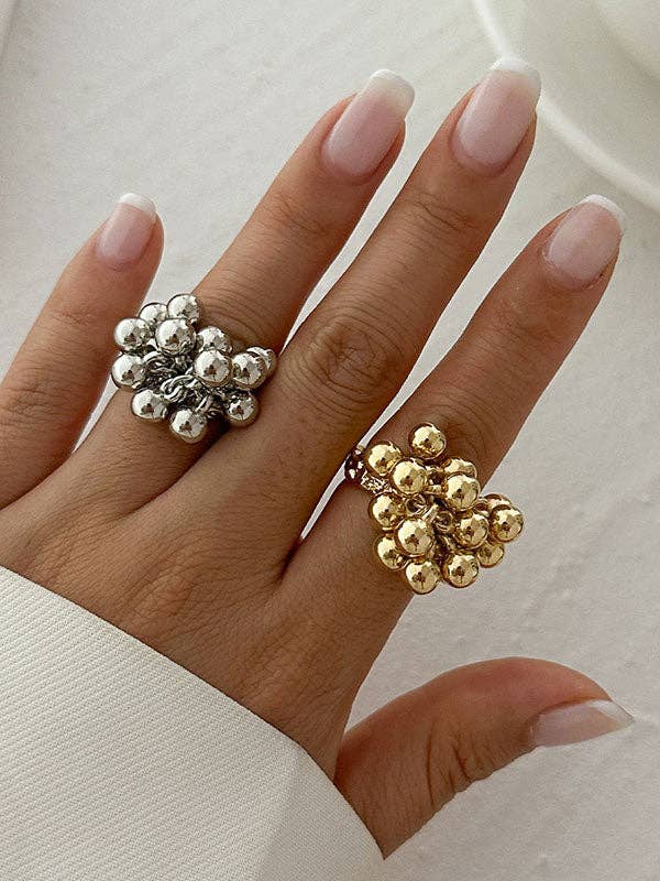 Cluster Gold Ring