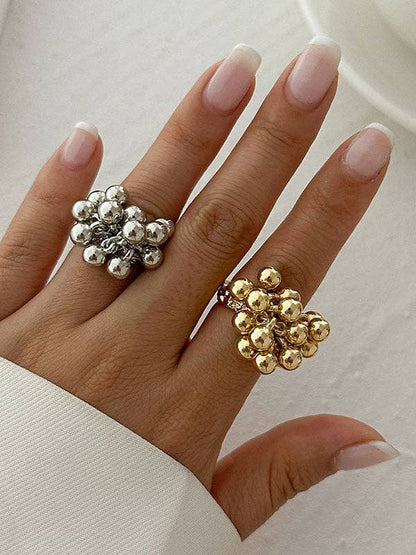 Cluster Gold Ring
