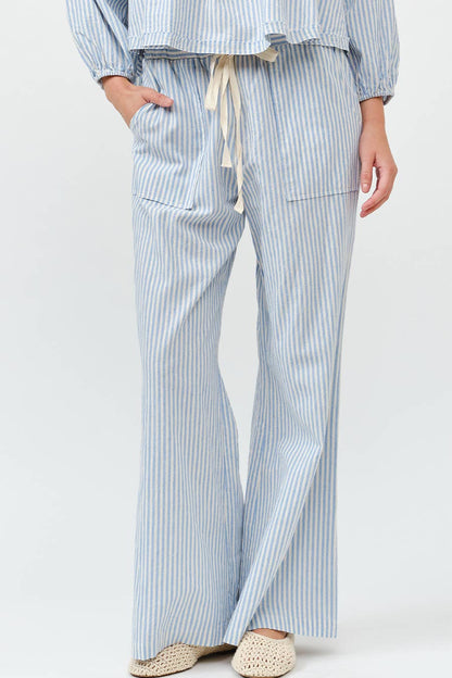The Striped Wide Leg Pant
