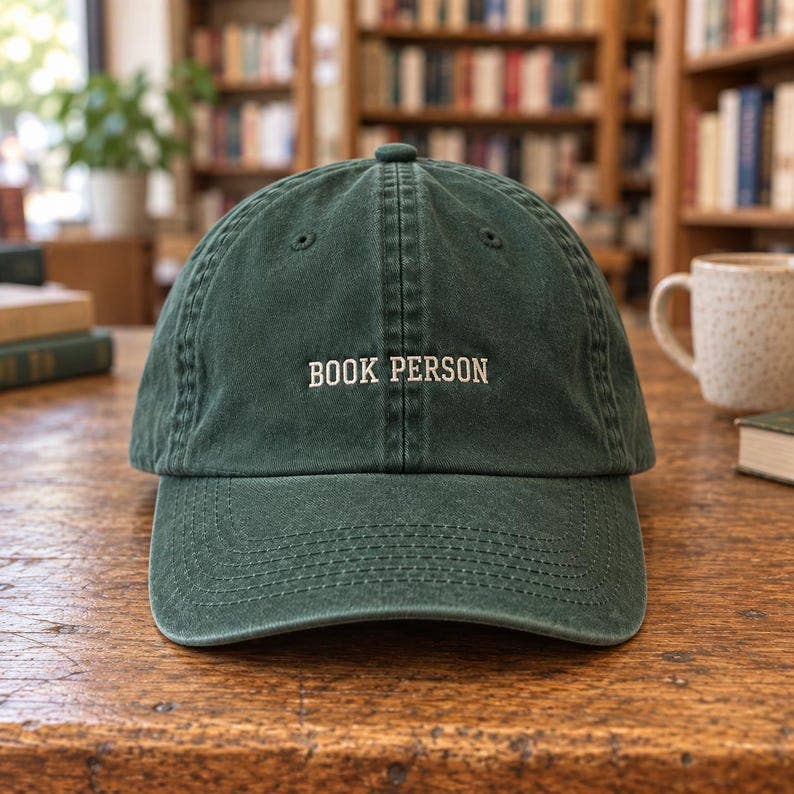 Book Person Dad Hat, Reader Gift