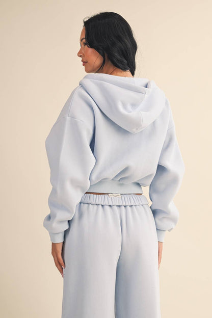 Cozy Fleece Crop Hoodie