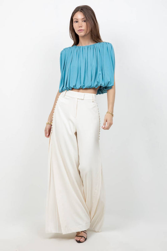SLEEVELESS BALLOON TOP