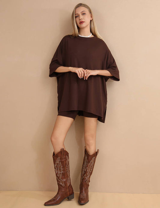 Oversized Casual Tee Set