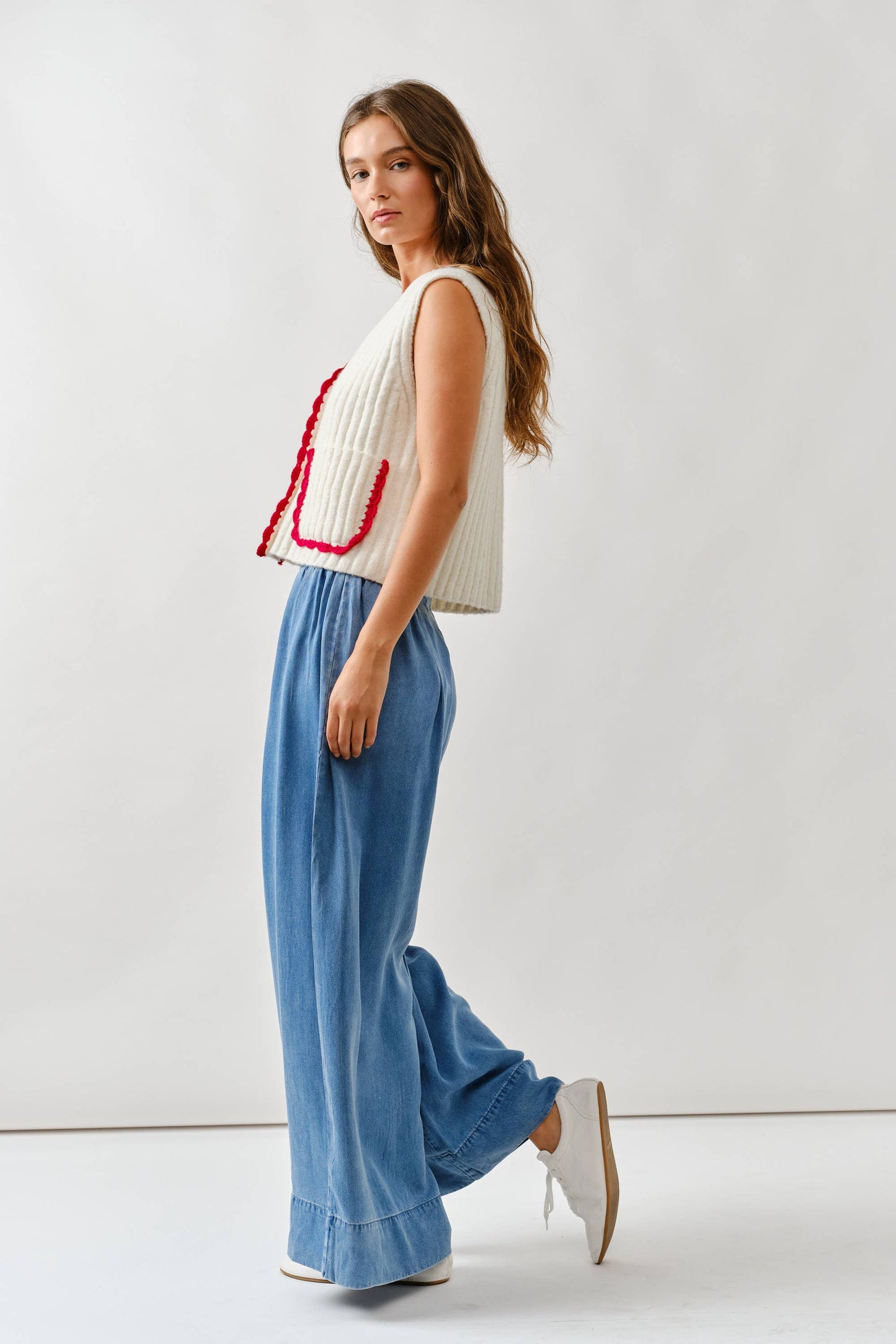 Smocked Waist Super Soft Wide-Leg Pants