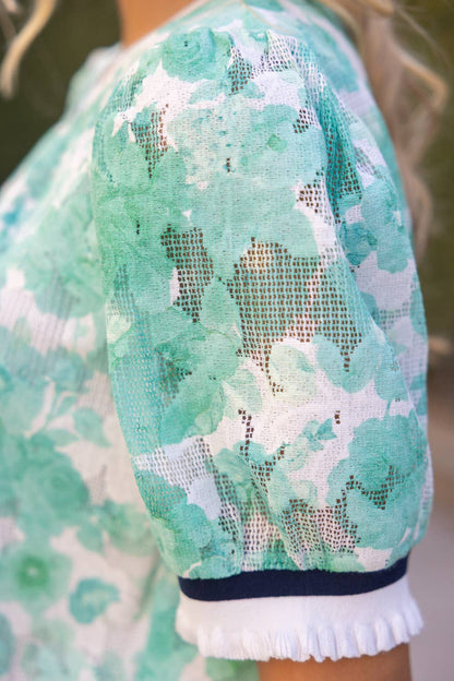 Floral Puff Sleeve Top