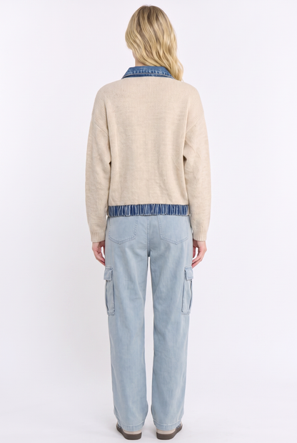 Bobbi Denim Sweater Jacket