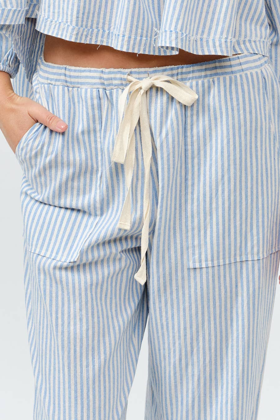 The Striped Wide Leg Pant