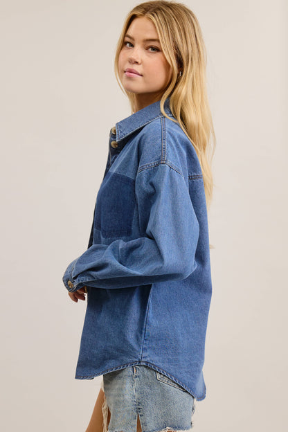 Buttoned Denim Shirt