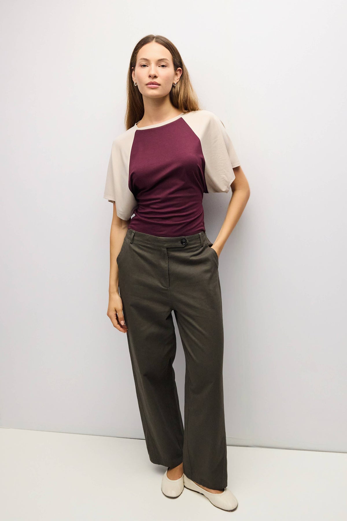 Taylor Raglan Tie-Back Knit Top