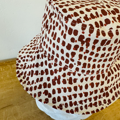 Dark Clay + Clay Double Dot Bucket Hat