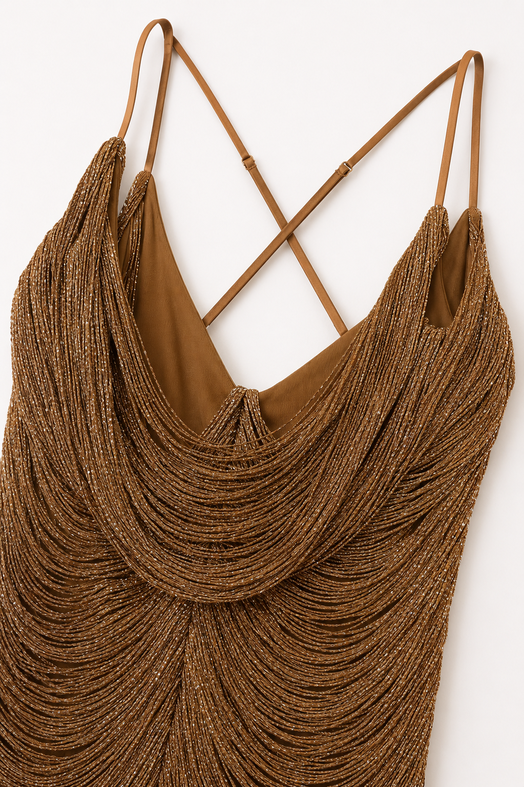 Shea Bronze Tassel Dress