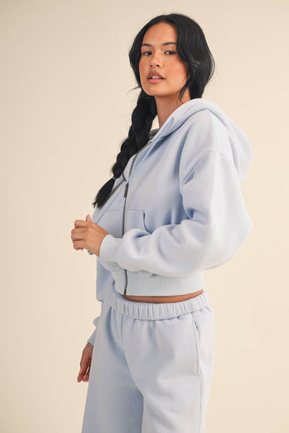 Cozy Fleece Crop Hoodie
