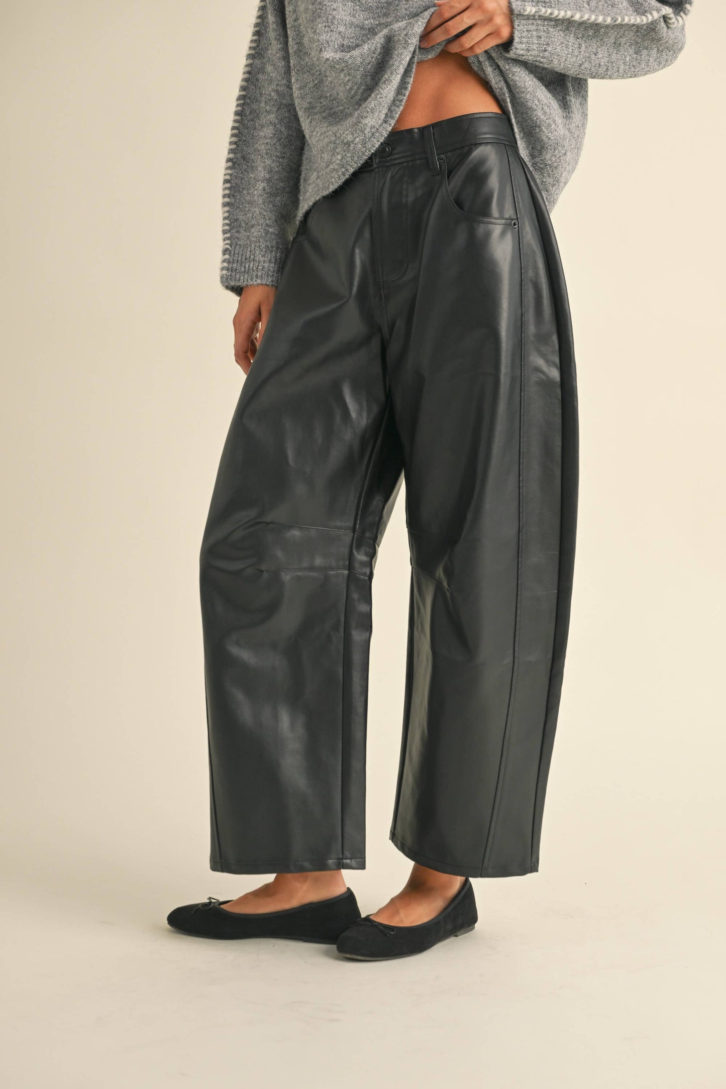 Faux Barrel Pants