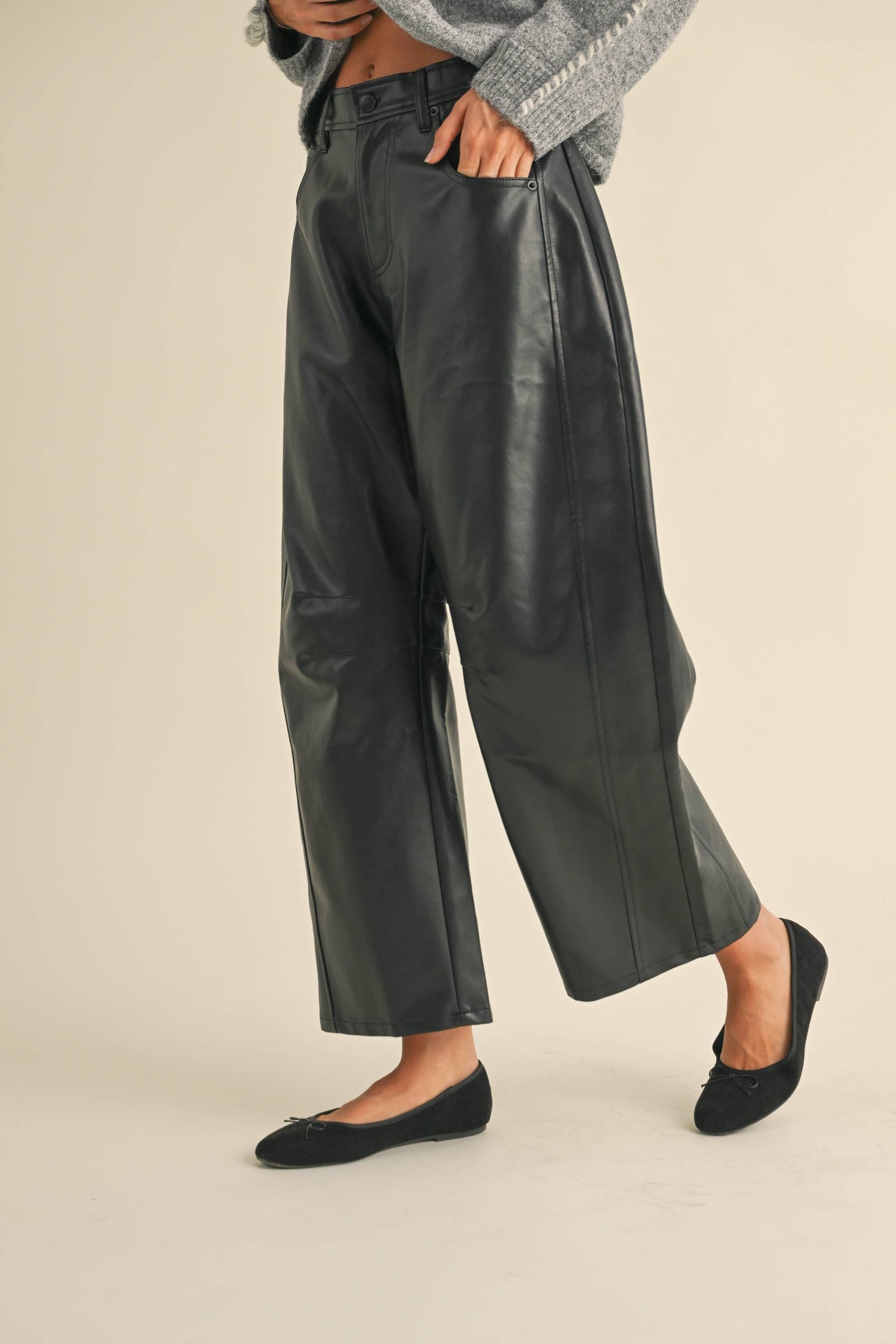 Faux Barrel Pants