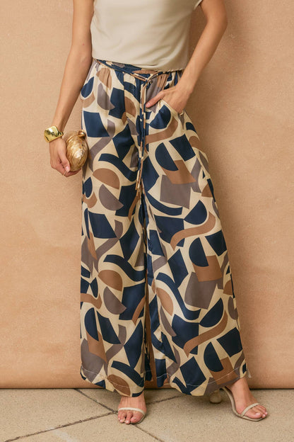 Geometric Palazzo Pants