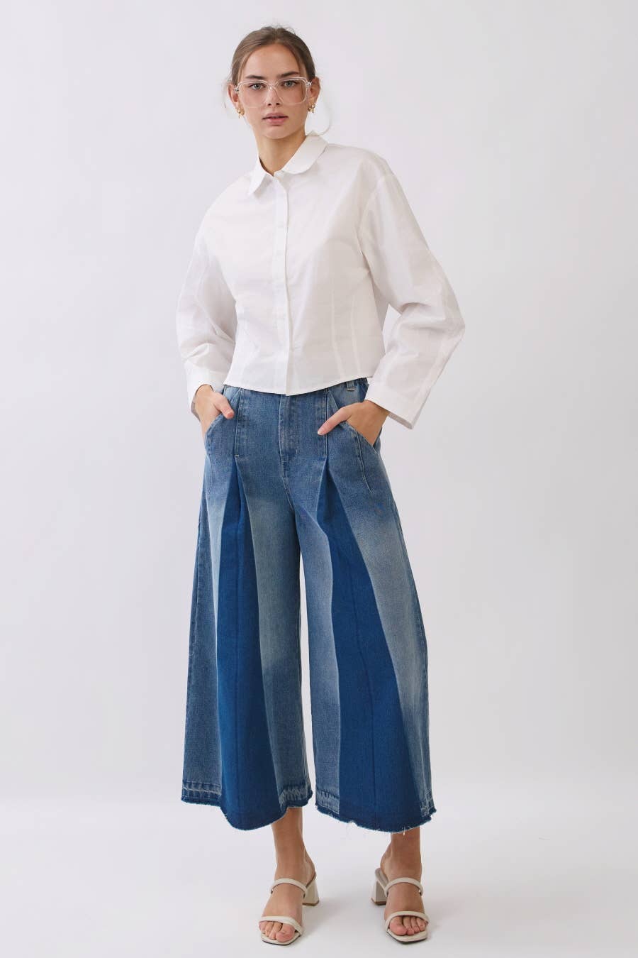 The Boxy Cotton Button-Front Shirt