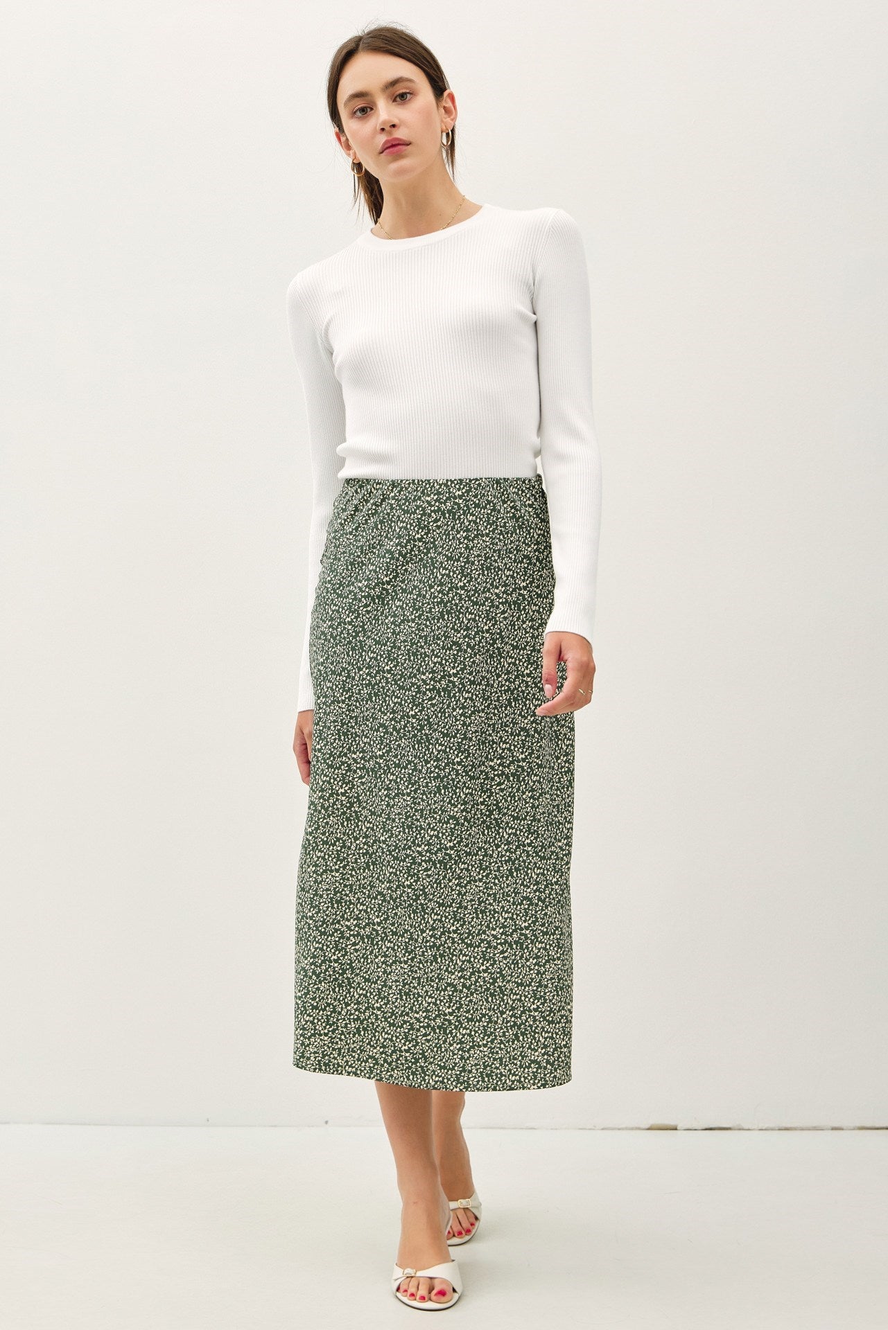 Winter Forest Midi Skirt